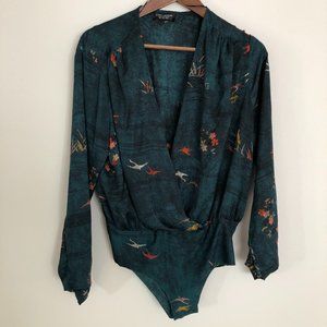 Zara - Forest Green Long Sleeve Bodysuit